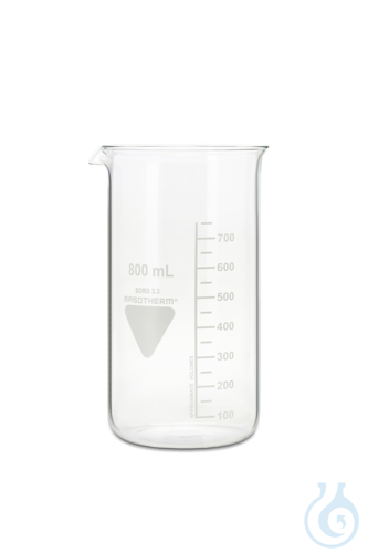 RASOTHERM Beaker, high form, with spout