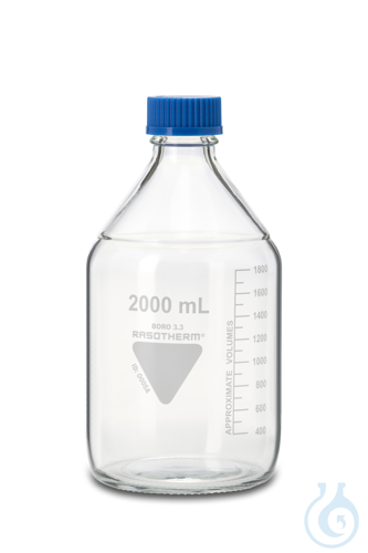 RASOTHERM GL 45 Laborflasche, mit Schraubversch...