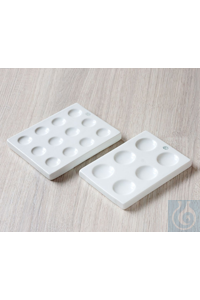 Druppelplaat, porselein, 12 verdiepingen, L 115 x B 91, Ø 17 mm Druppelplaat, porselein, 12...