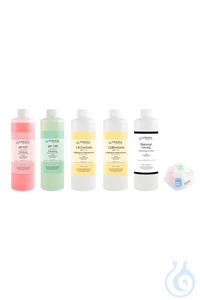 pH/EC Kalibrierlösung Set pH 4,01 / 7,00 + 1,413 / 12,88 mS + 3M KCl + Calbox...