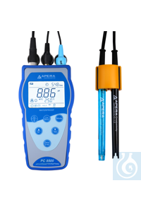 PC8500 Tragbares Leitfähigkeits- und pH-Messgerät mit GLP-Datenverwaltun Das...