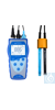 PC8500 Tragbares Leitfähigkeits- und pH-Messgerät mit GLP-Datenverwaltung Das...