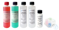 pH/EC Kalibrierlösung Set pH 4,01 / 7,00 + 1,413 / 12,88 mS + 3M KCl + Calbox...