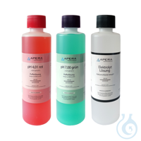 Kalibrierlösung Set pH 4,01 / 7,00 + 3M KCl (je 250ml) 
	pH-Wert: 4,01 / 7,00...