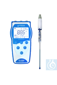 PH8500-MS Portable pH Meter for Test Tubes and Small Sample Volumes The...