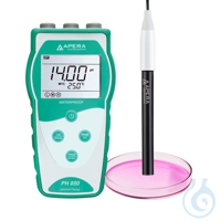 PH850-SA pH-mètre portable pour solutions fortement basiques/alcalines Le PH850-SA d'Apera...