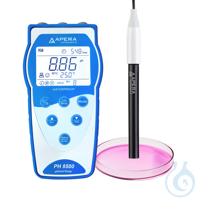 PH850-SA pH-mètre portable pour solutions fortement basiques/alcalines Le PH850-SA d'Apera...