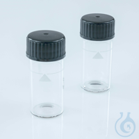 Sample cuvettes with black lid, Height 55 mm, ø 24 mm, set of 12 Sample cell...