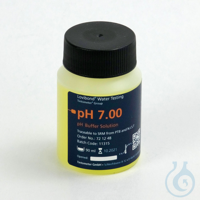 Solution tampon pH 7,00 (25 °C) jaune, pour conformité à NIST Bouteille plastique, 90 ml Pour...