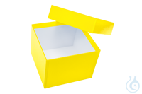Kartonbox, gelb, 100 mm, Karton / 36 Stk. Maxxline Kryoboxen aus Karton...