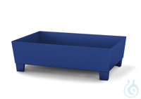 Auffangwanne St. besch.gl. Blau m. Füßen V=205L, 815x1236x355 Auffangwanne mit Fußkonstruktion...