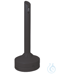 Standascher aus Polyethylen, schwarz, Inhalt: 15 Liter Standascher PE Schwarz inkl. verzinktem...