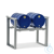 Stacking rack for 2x60-L drum, stackable 3 times, 1049x682x837 Stacking rack steel galvanized...