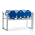 Stacking rack for 3x60-L drum, stackable 3 times, 1429x682x837 Stacking rack steel galvanised...