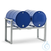 Stapelregal 2x200-L-Fass stapelbar 3-fach, 1429x682x837 Stapelregal Stahl verzinkt Stapelbar:...