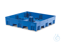 Regalwanne PE roh o. Gitterrost 255 L 1235x1235x275 für Stapelregal br Regalwanne Polyethylen...