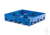 Rack sump PE raw blue,w/o grid,255L,1235x1235x275,f stacking rack wide Rack sump PE blue, without...