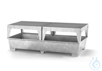 IBC-station steel galv. grid  feet construc. V=1000L, 2200x1300x1050