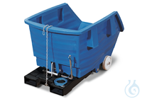 Kippbehälter PE Blau V=500 L, 960x1530x830