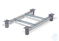 Sockelfüße St. vz Rollensatz mit Rahmen 915x618x120
