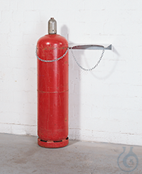 gas cylinder retainer steel galv., for 2 bottles (?320), 744x221x60 wall bracket for gas...