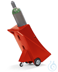 gas cylinder trolley PE, for 1 bottle (?to 320), 495x800x1110 gas cylinder trolley polyethylene...