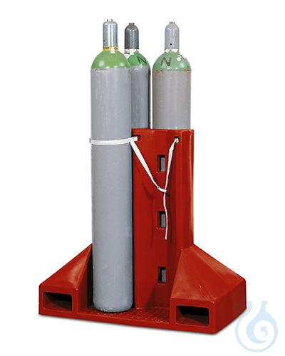 Gasflaschen-Transportgestell PE, fuer 4 Flasche...