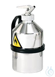 Safety can st.steel 1.4404 pol. V=1 L, 115x115x210 Safety can polished stainless steel 1.4404...