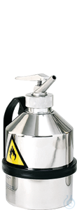 Safety can st.steel 1.4404 pol. V=3 L, 145x145x280 Safety can polished stainless steel 1.4404...