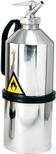 Safety can st.steel 1.4404 pol. V=5 L, 145x145x445 Safety can polished stainless steel 1.4404...