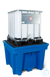 IBC-Station PE Blau PE-Stellfläche unterfahrbar V=1000L, 1430x1430x965 IBC-Station unterfahrbar...