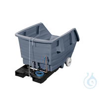 Kippbehälter PE Grau V=500 L, 960x1530x830