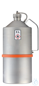 Transport can st.steel 1.4571 pol. V=5 L, 165x165x400 Transport can polished stainless steel...