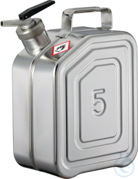 Safety canister st.steel 1.4571 matt V=5 L, 130x200x310 Safety...