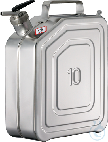 Safety canister st.steel 1.4571 pol. V=10 L, 13...