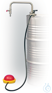 drum pump (stainless steel) conveying: 20.00 l/min Footpump, stainless steel for dissolvents for...