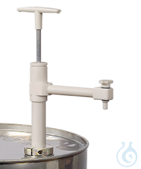 drum pump (polytetrafluorethylene), conveying: 0.40 l/stroke drum pump made of...