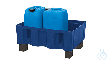 Sump pallet PE blue&nbsp;feet construc. V=60L,&...