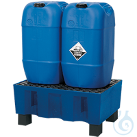 Auffangwanne PE Blau GiR PE m. Füßen V=60L, 725x525x320