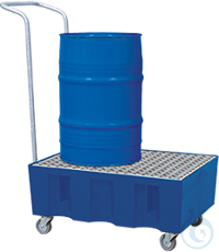 Auffangwanne PE Blau GiR vz fahrb. V=60L, 725x525x330
