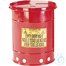 Entsorgungsbehälter  Material/Farbe/Beschreibung: Werkbank-Sammelbehälter, 38 Liter rot, mit...
