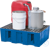 Auffangwanne PE Blau GiR PE V=60L, 725x525x235 Auffangwanne Polyethylen Blau, mit GFK-Gitterrost...