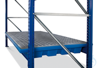 Rack sump PE blue grid galv. V=225L, 2680x1300x190