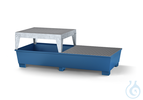IBC-station steel&nbsp;lam. blue&nbsp;grid&nbsp...