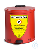 Disposal bin sh.steel lam. red V=65 L, 545x535x580 Disposal binsheet steel...