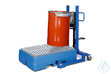 drum lifter made of steel (with clamp), wide ru...