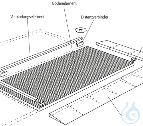 Distanzverbinder St. vz f Bodenelemente Hoehe 7...