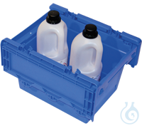 Chemikalienbox PP roh für Q90/S90 B1200 410x300x260 Chemikalienbox PP roh Blau für halbhohe...