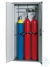 Cabinet GOD.215.100 Gas cylinder cabinet free standing unit with wing doors with cylinder locking...