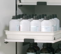pull-out shelf AbZ panel melamine/PP for SL B590, 1100 and 1400 480x515x80...